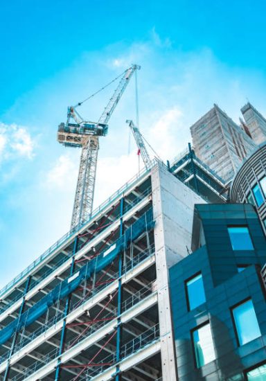 Curving Office Tower Under Construction
